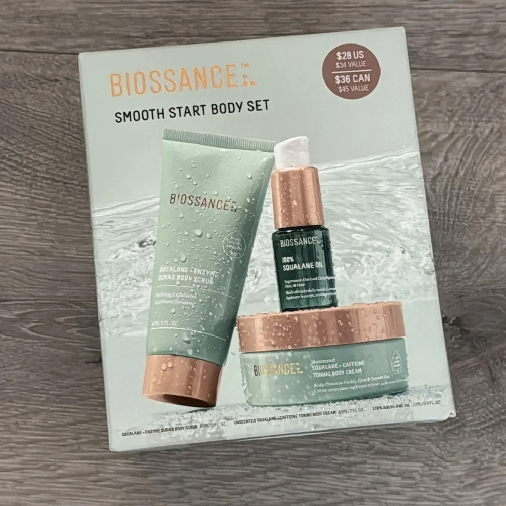 Biossance Smooth Start Body Set Travel Size